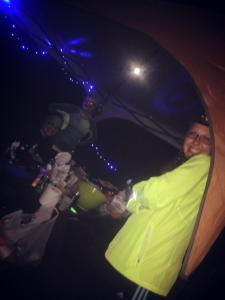 Mile-45 AS volunteers at my declaration of DNF. 