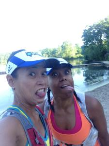 Pre-race selfie by the lake. 